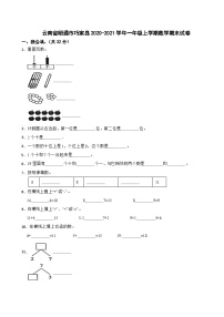 云南省昭通市巧家县2020-2021学年一年级上学期数学期末试卷