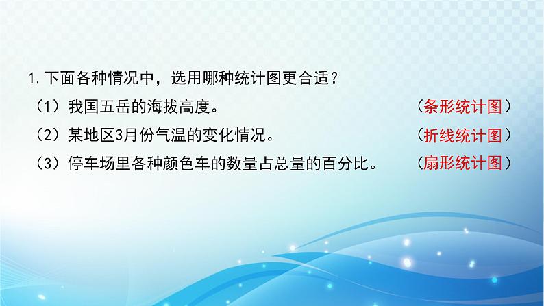 人教版数学六年级上册 统计与概率 练习课件第2页