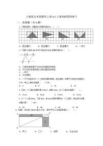 人教版五年级上册三角形的面积随堂练习题