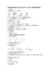 湖南省娄底市涟源市2023-2024学年二年级上学期期末数学试题