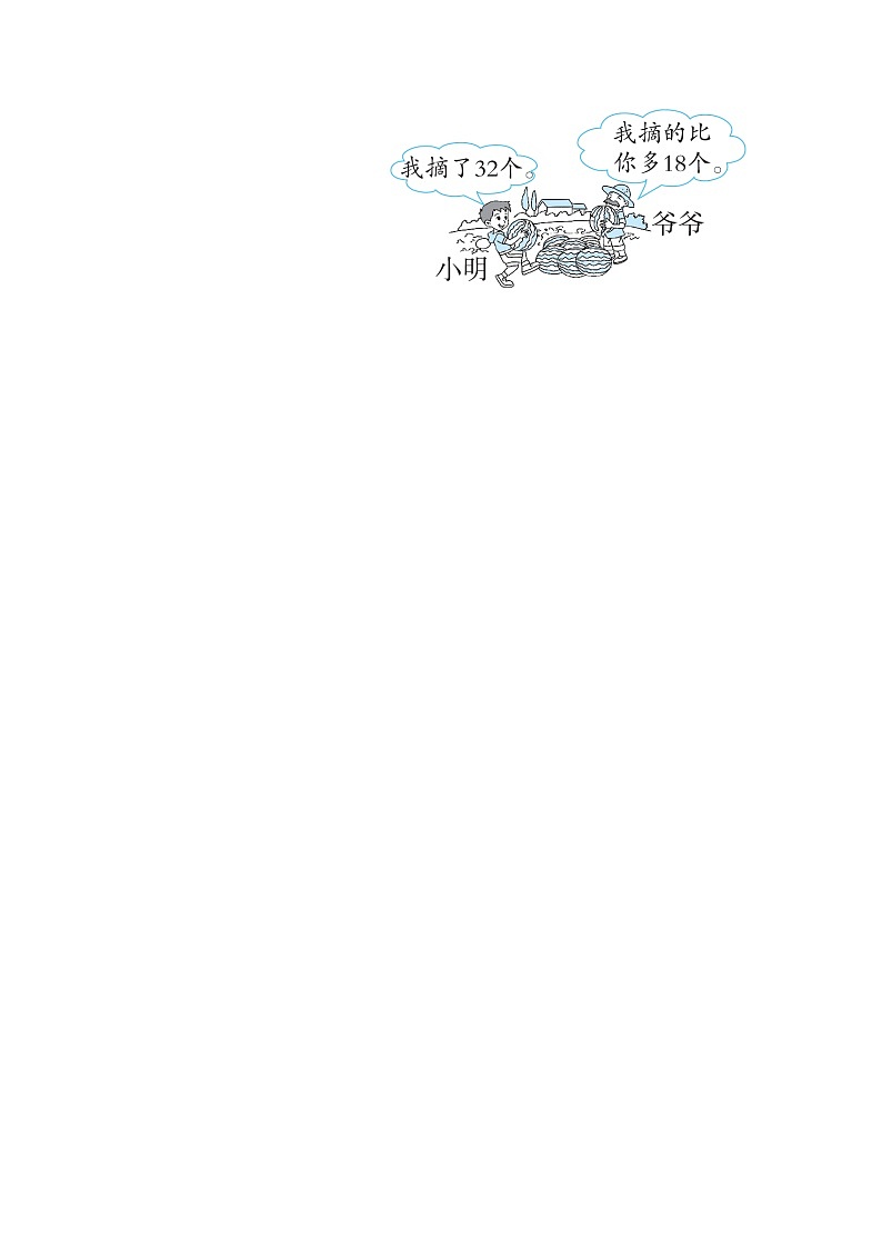 北师大版一年级数学上册期末专项练习 专项能力提升卷6  有关“比多少”应用题的强化练习第3页