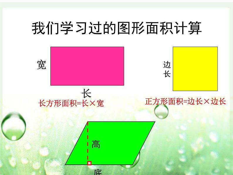 北师大版五年级上册 平行四边形的面积 课件第2页