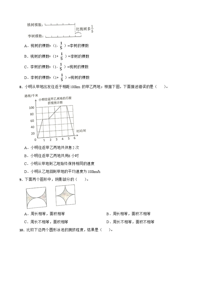 广东省广州市天河区2020-2021学年六年级上学期数学期末试卷02