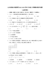 山东省烟台市蓬莱区2022-2023学年六年级上学期期末数学试题（五四学制）+