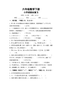 小升初综合复习(试题)+六年级下册数学北师大版