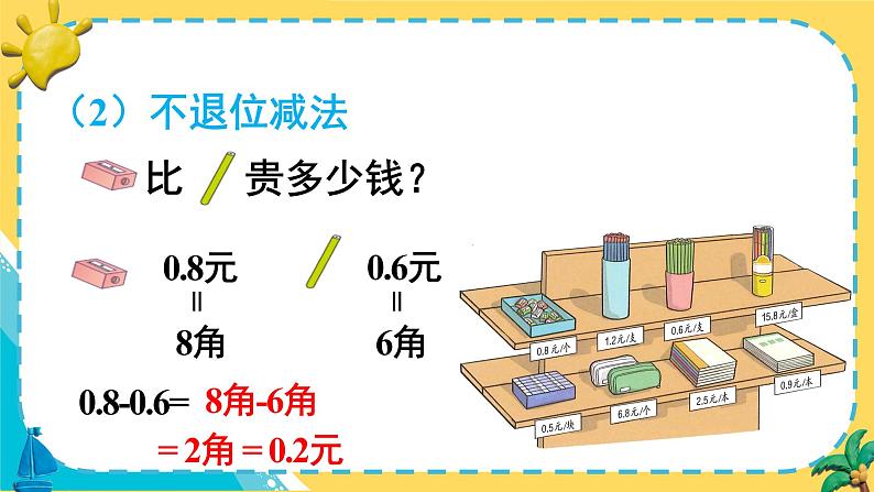 7 第3课时 简单的小数加、减法 人教版3数下[课件]05