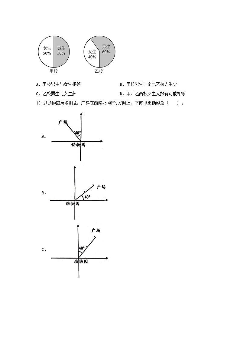 期末综合习题(试题)-六年级上册数学人教版第2页