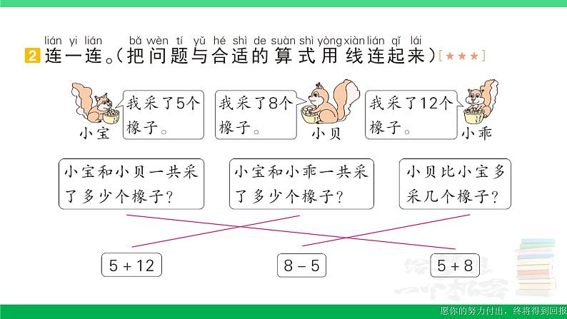 一年级数学上册期末整理复习专项复习解决问题专项作业课件北师大版第5页