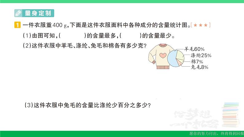 六年级数学上册期末复习第13天扇形统计图节约用水作业课件新人教版02