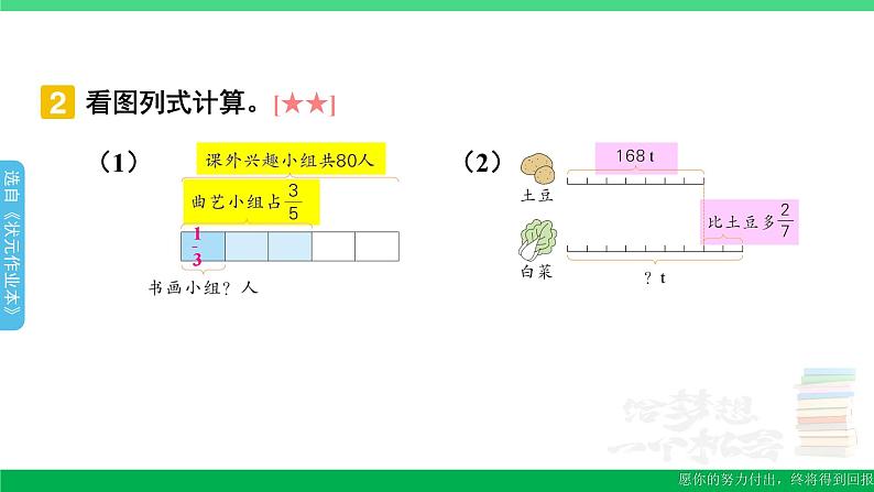 六年级数学上册期末复习3用分数乘法解决问题课件新人教版06