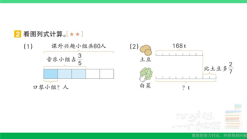 六年级数学上册期末复习第3天用分数乘法解决问题作业课件新人教版04