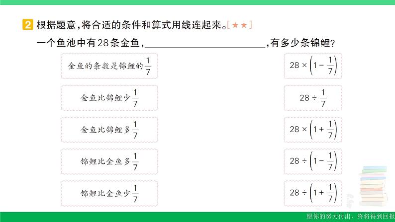 六年级数学上册期末复习第6天用分数除法解决问题作业课件新人教版03