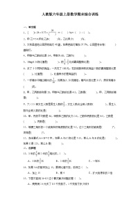 2023-2024学年六年级上学期数学期末综合训练(含答案) (16)