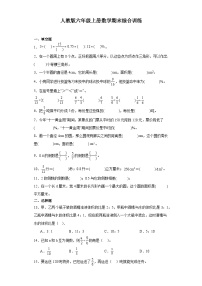 2023-2024学年六年级上学期数学期末综合训练(含答案) (17)