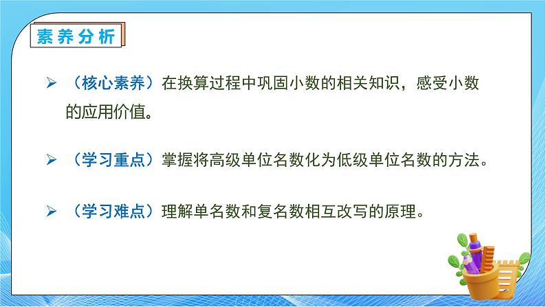 【核心素养】人教数学四下-4.4.2 高级单位向低级单位换算（课件+教案+学案+作业）05