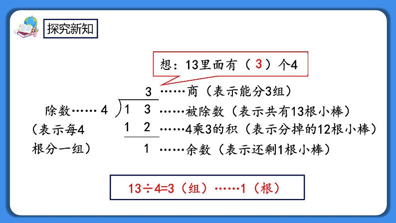 人教版小学数学二年级下册6.3《用竖式计算有余数的除法》PPT课件+教学设计+同步练习05