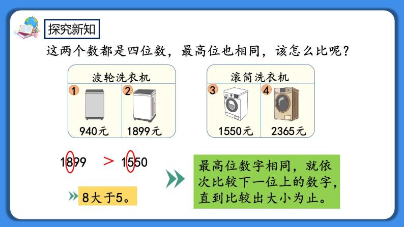 人教版小学数学二年级下册7.10《万以内数的大小比较》PPT课件+教学设计+同步练习06