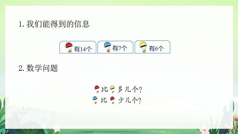 北师大版小学数学1下 一.加与减（一）跳伞表演.第五课时 课件06