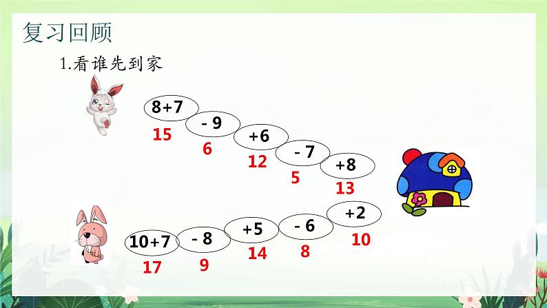 北师大版小学数学1下 一.加与减（一）美丽的田园.第六课时 课件02