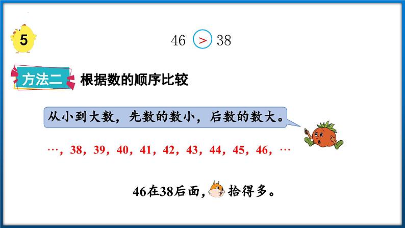 3.5 100以内数的大小比较（课件）一年级下册数学-苏教版第7页