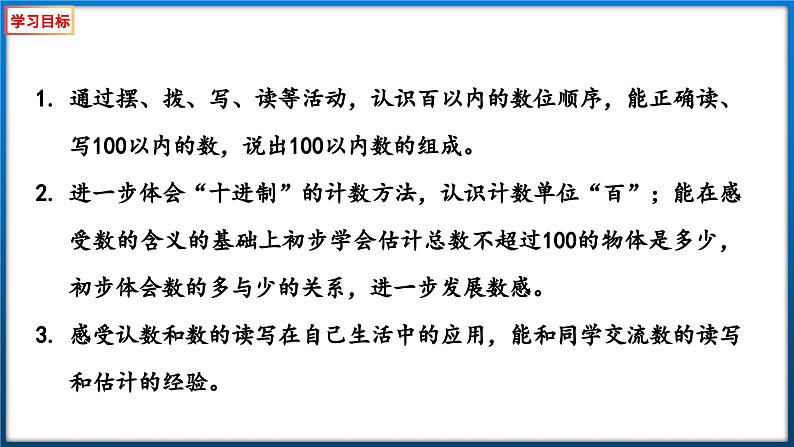 苏教版一年级下册数学3.2 写数 读数（课件）第2页