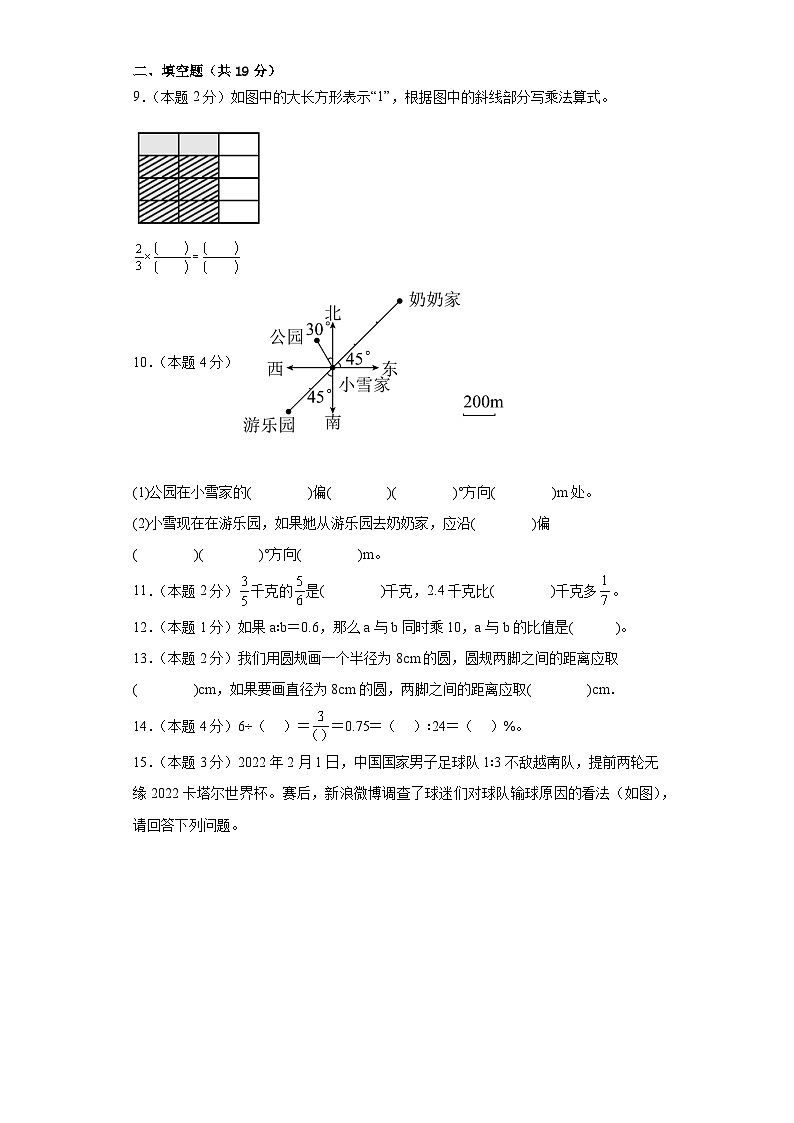 期末提高测试（试题）-2023-2024学年六年级上册数学人教版02
