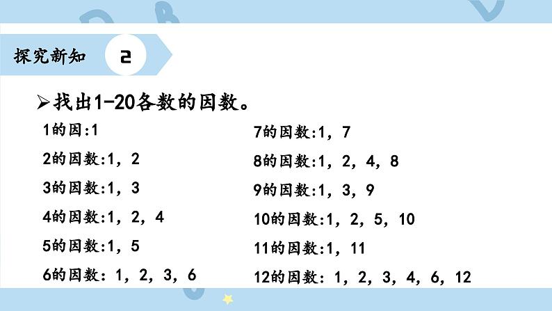 人教版小学数学五年级下册2.3质数和合数 课件第7页