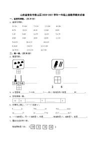 山东省泰安市泰山区2020-2021学年一年级上学期期末数学试卷