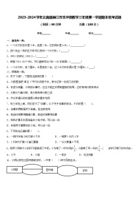 2023-2024学年云南省丽江市华坪县数学三年级第一学期期末统考试题含答案