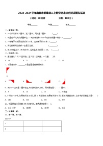 2023-2024学年南昌市新建县三上数学期末综合测试模拟试题含答案