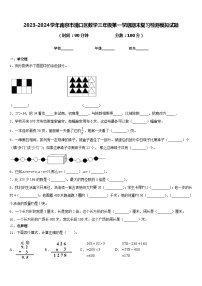 2023-2024学年南京市浦口区数学三年级第一学期期末复习检测模拟试题含答案