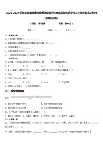 2023-2024学年安徽省滁州市滁州外国语学校附属苏滁实验学校三上数学期末达标检测模拟试题含答案