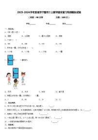 2023-2024学年宣城市宁国市三上数学期末复习检测模拟试题含答案