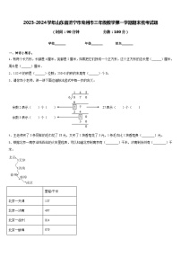 2023-2024学年山东省济宁市兖州市三年级数学第一学期期末统考试题含答案