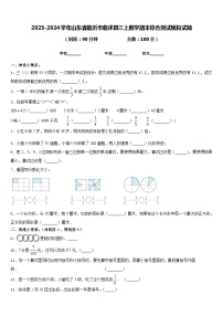 2023-2024学年山东省临沂市临沭县三上数学期末综合测试模拟试题含答案