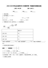 2023-2024学年山东省潍坊市三年级数学第一学期期末检测模拟试题含答案