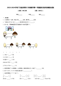 2023-2024学年广东省深圳市三年级数学第一学期期末质量检测模拟试题含答案