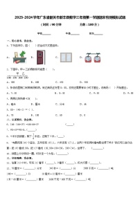 2023-2024学年广东省韶关市新丰县数学三年级第一学期期末检测模拟试题含答案