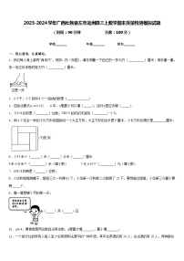 2023-2024学年广西壮族崇左市龙州县三上数学期末质量检测模拟试题含答案