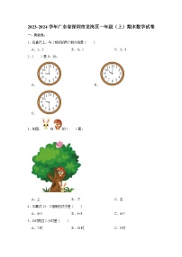 广东省深圳市龙岗区2023-2024学年一年级上学期期末数学试卷