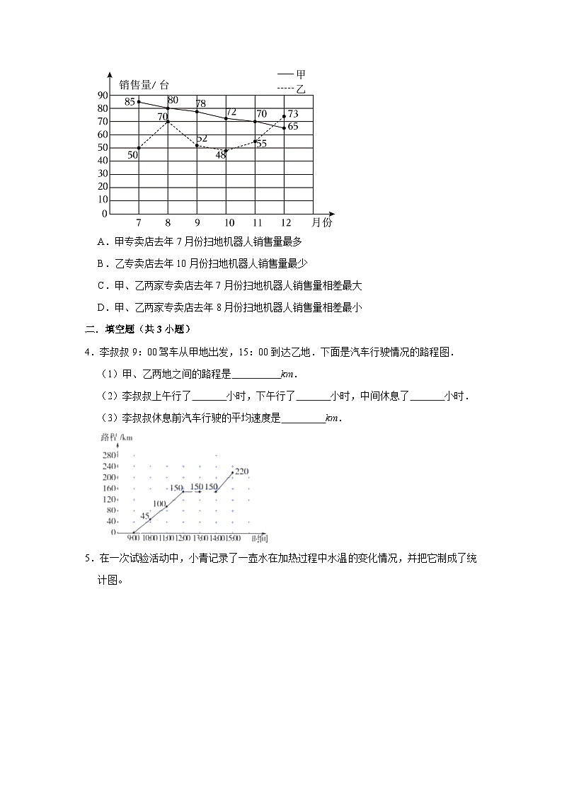 第7单元练习卷（单元测试）小学数学五年级下册 人教版 （培优篇）第2页