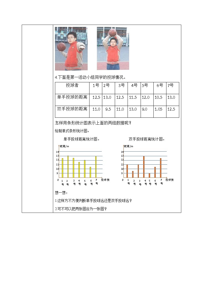 北师大版五下8.1《复式条形统计图》教学设计02