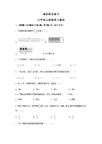 人教版小学数学六年级上册《期末综合练习》试题（无答案）