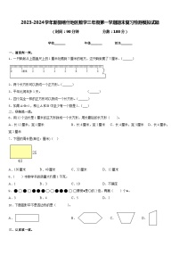 2023-2024学年新疆喀什地区数学三年级第一学期期末复习检测模拟试题含答案