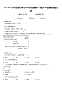 2023-2024学年新疆省克孜勒苏柯尔克孜自治州数学三年级第一学期期末检测模拟试题含答案