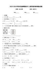 2023-2024学年河北省秦皇岛市三上数学期末联考模拟试题含答案