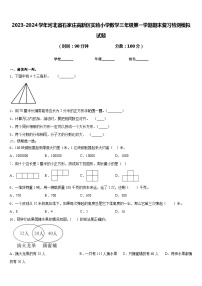 2023-2024学年河北省石家庄高新区实验小学数学三年级第一学期期末复习检测模拟试题含答案