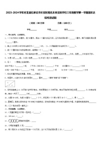 2023-2024学年河北省石家庄市长安区阳光未来实验学校三年级数学第一学期期末达标检测试题含答案