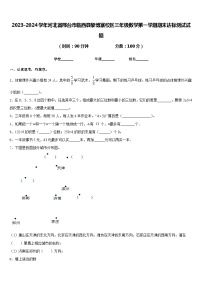 2023-2024学年河北省邢台市临西县黎博寨校区三年级数学第一学期期末达标测试试题含答案