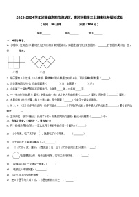 2023-2024学年河南省洛阳市洛龙区、瀍河区数学三上期末统考模拟试题含答案